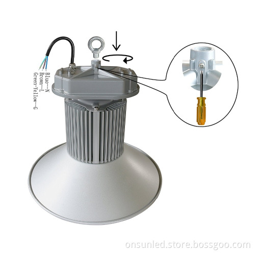 Friendly environmentally LED high bay light 100w 120w 150w 200w led ufo high bay light